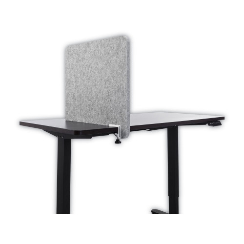 Lumeah Desk Divider Privacy Panel Sound Reducing Office Partition for Desk Cubical， 23.5 x 1 x 22， Polyester， Gray (LUDD24221G) - Mycitystee