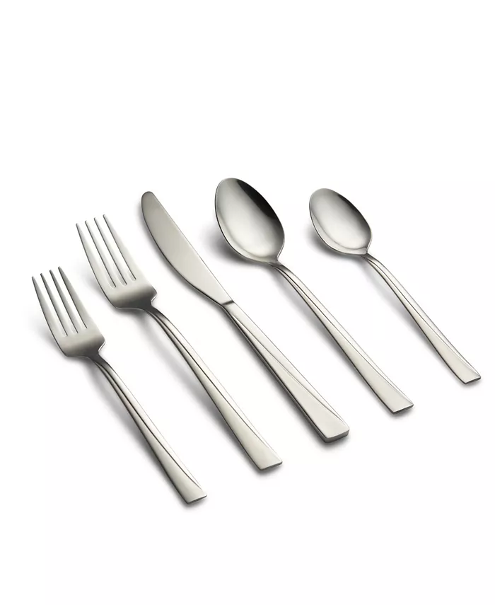 Cambridge Silversmiths Dora Sand 20 Piece 18 0 Stainless Steel Flatware Set， Service for 4 - Mycitystee