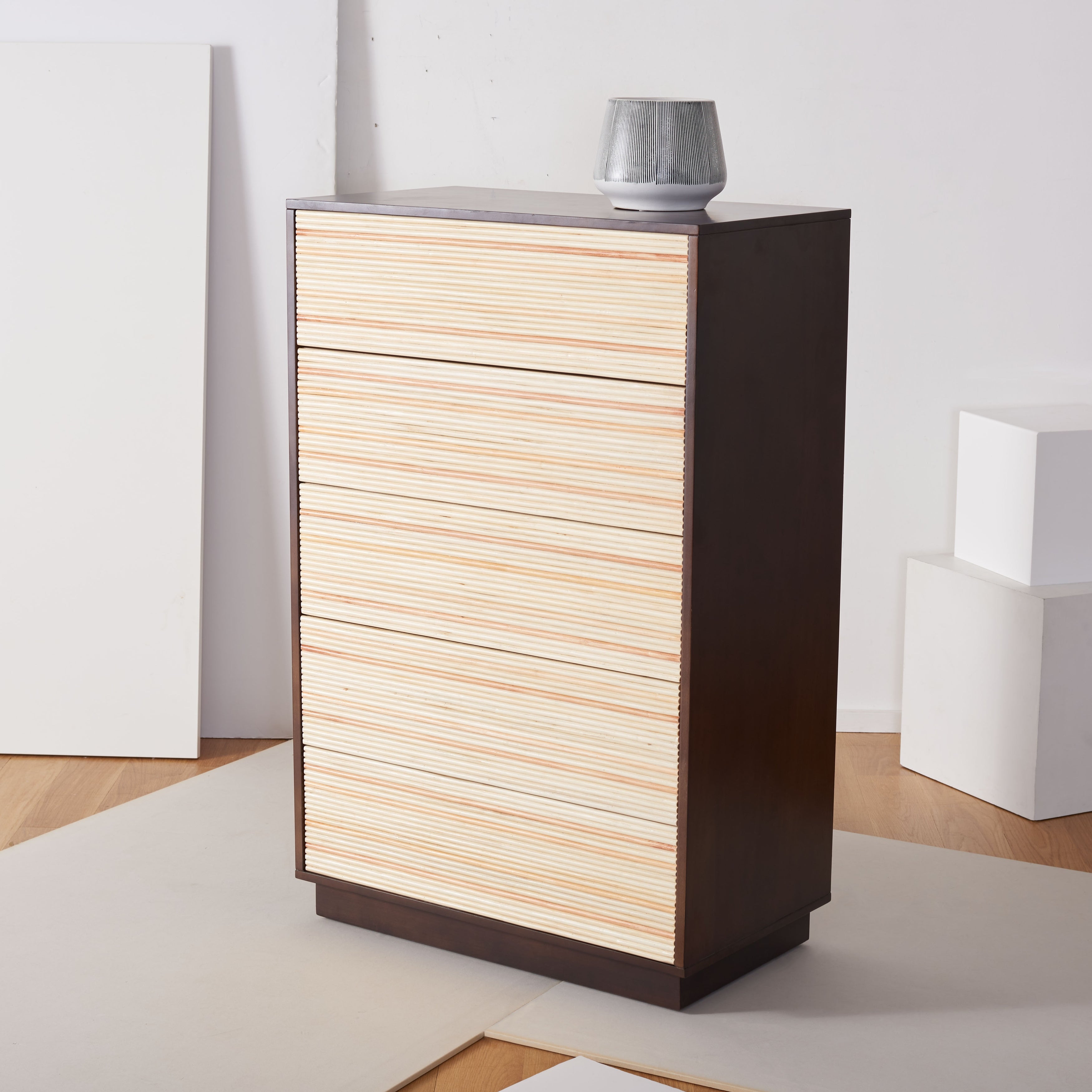 SAFAVIEH Couture Stassie 5 Drawer Cane Chest - - 34616777 - Mycitystee