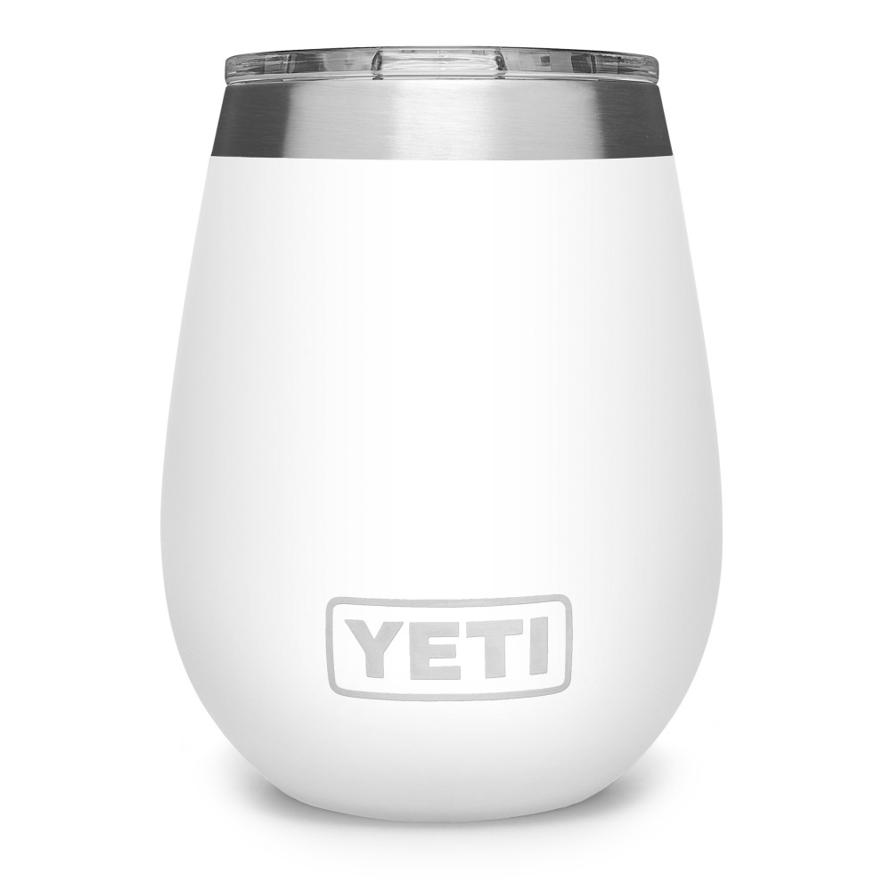 Yeti Rambler Wine Tumbler with MagSlider Lid 10oz， White - Mycitystee