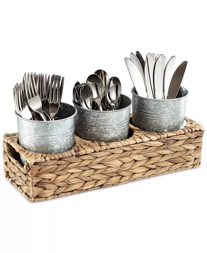 Artland 4-Pc. Masonware Garden Terrace Flatware Caddy - Mycitystee