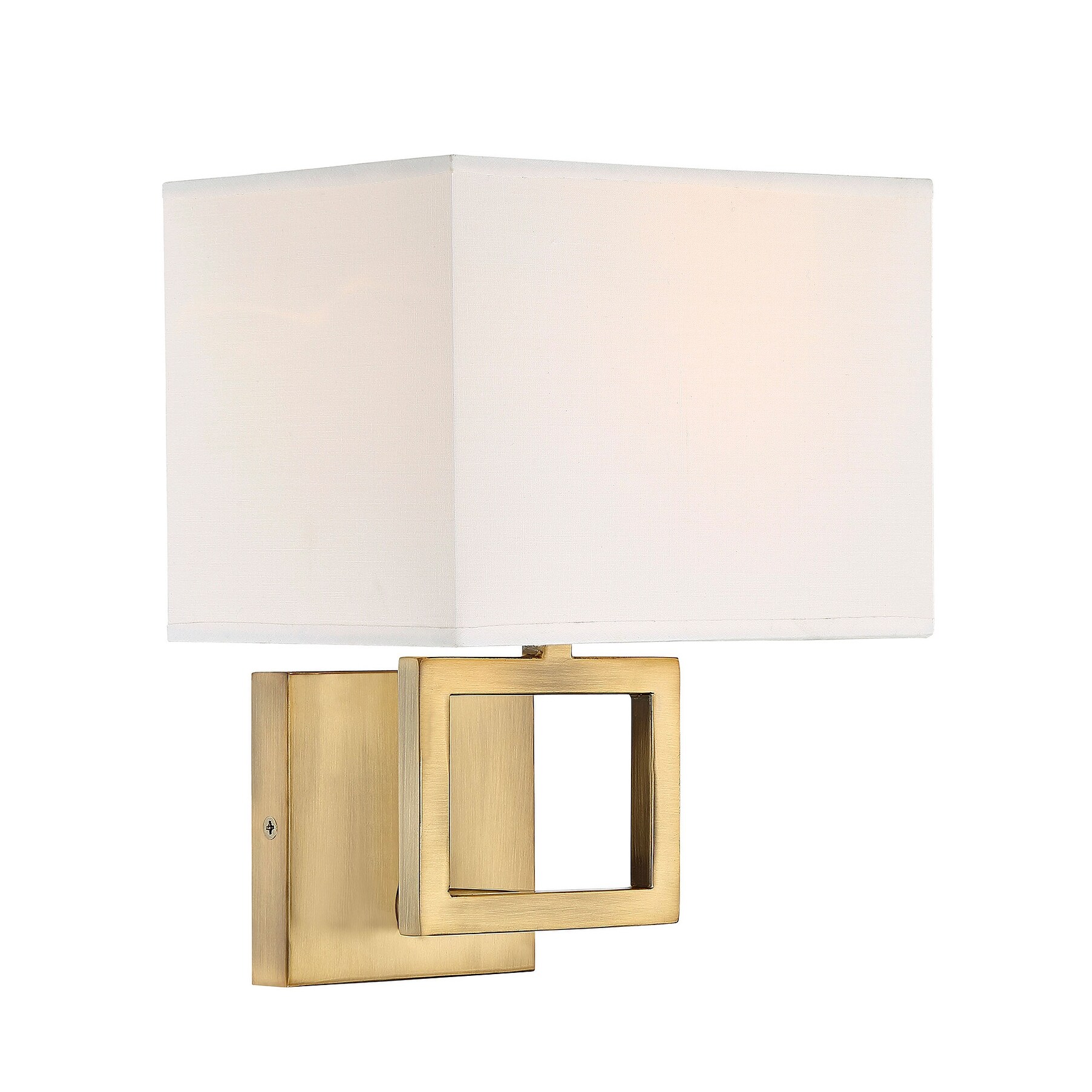Trade Winds Square Wall Sconce in Natural Brass - Mycitystee