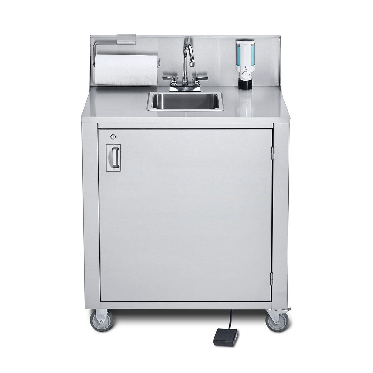 Crown Verity Single Stainless Cold Water Handwashing Sink - Mycitystee