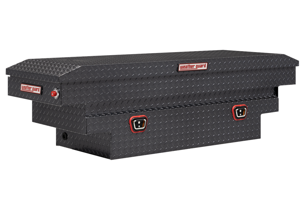 Weather Guard Saddle Truck Tool Box Aluminum Compact Deep Gunmetal Gray - Mycitystee