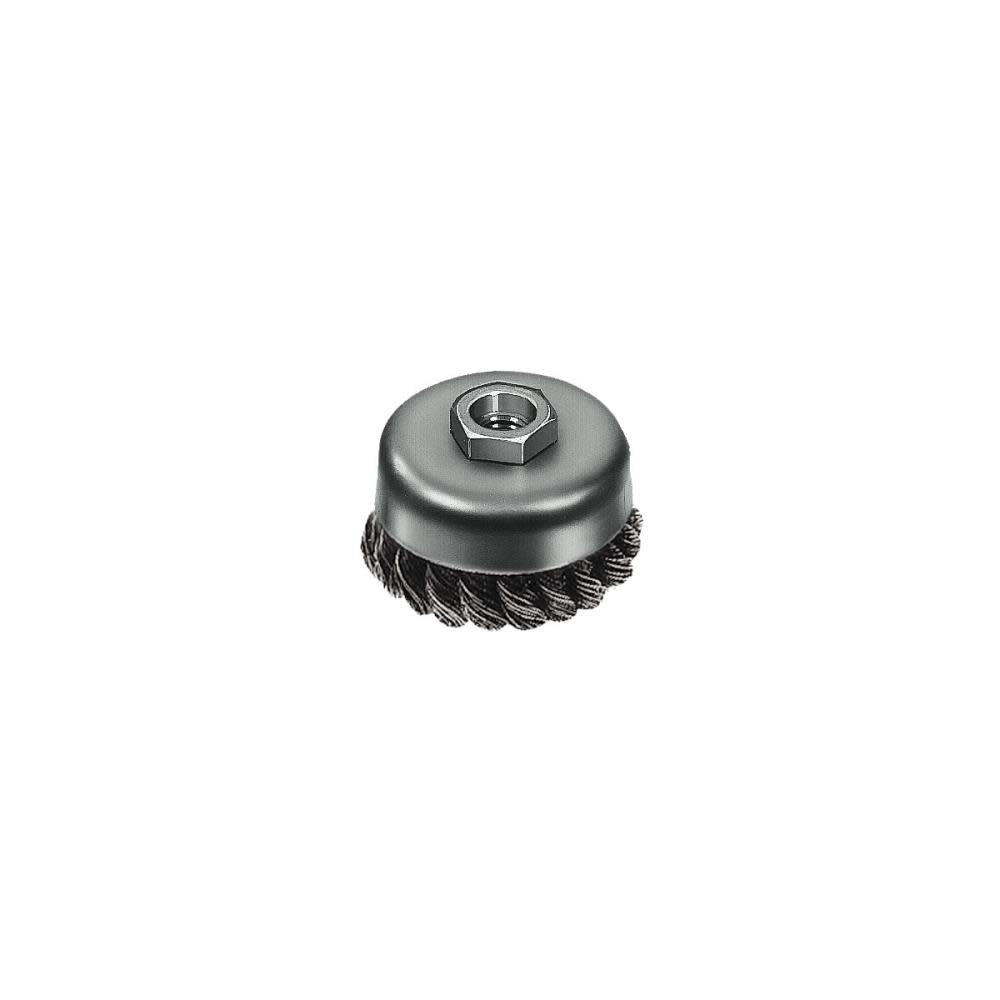 Milwaukee 3-1/2 In. Carbon Steel Knot Wire Cup Brush 48-52-5067 from Milwaukee - Mycitystee
