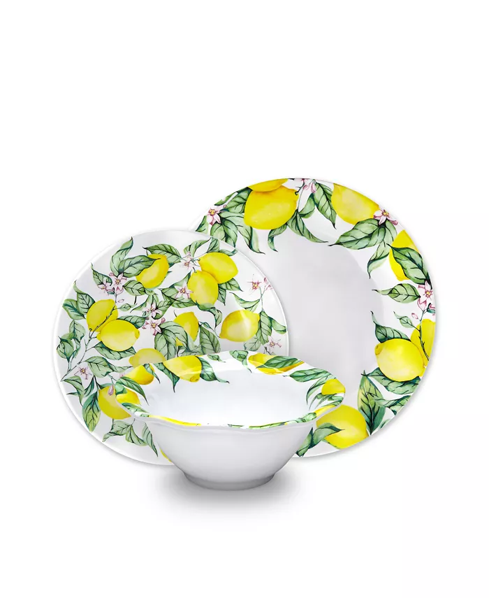 Q Squared Limonata Melamine 12pc Set - Mycitystee