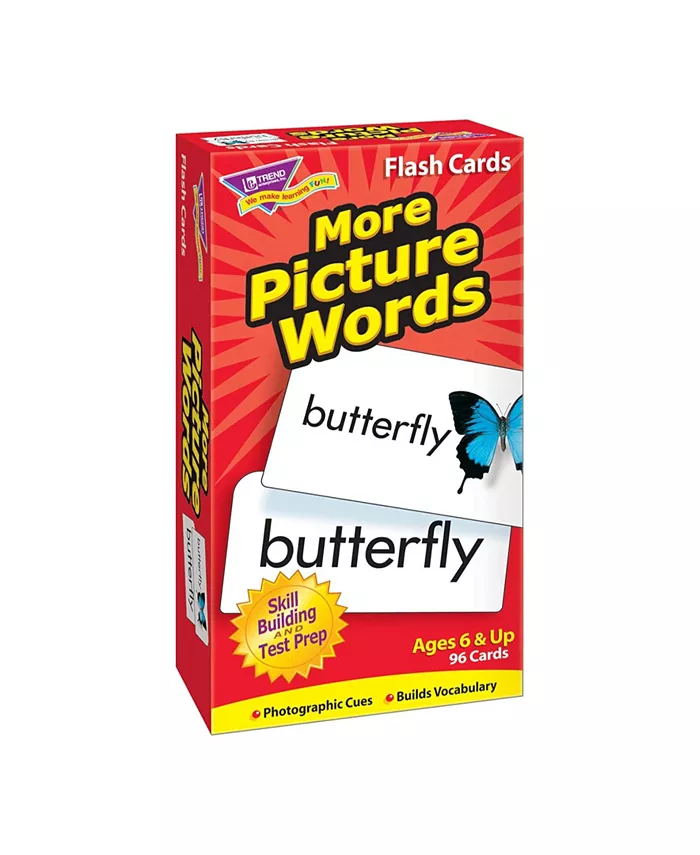 Trend Enterprises More Picture Words Skill Drill Flash Cards - Mycitystee