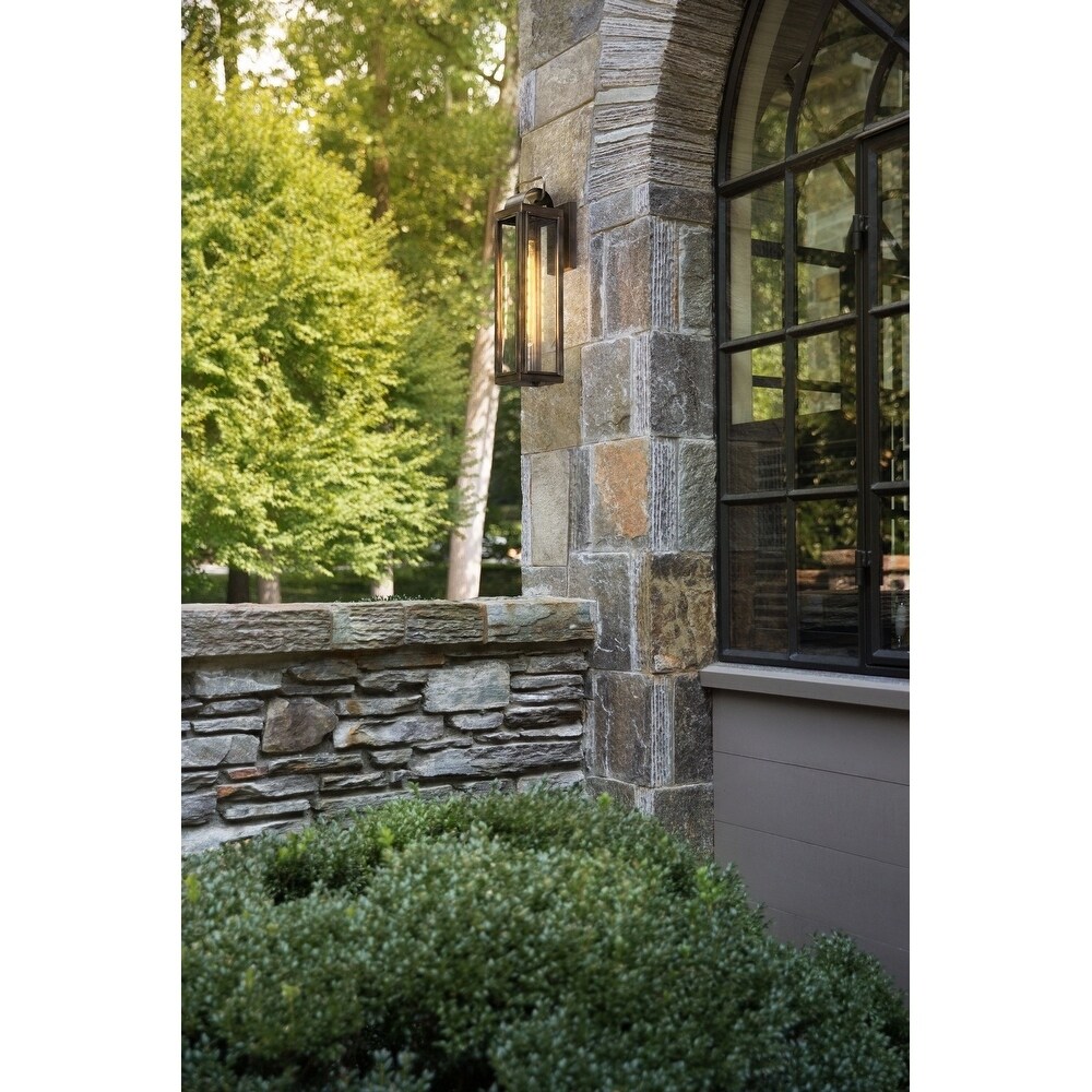 Hinkley Sag Harbor 1-Light Outdoor Wall Mount Lantern in Antique Brushed Aluminum Shopping - The Best Deals on Outdoor Wall Lanterns | 31665277 - Mycitystee