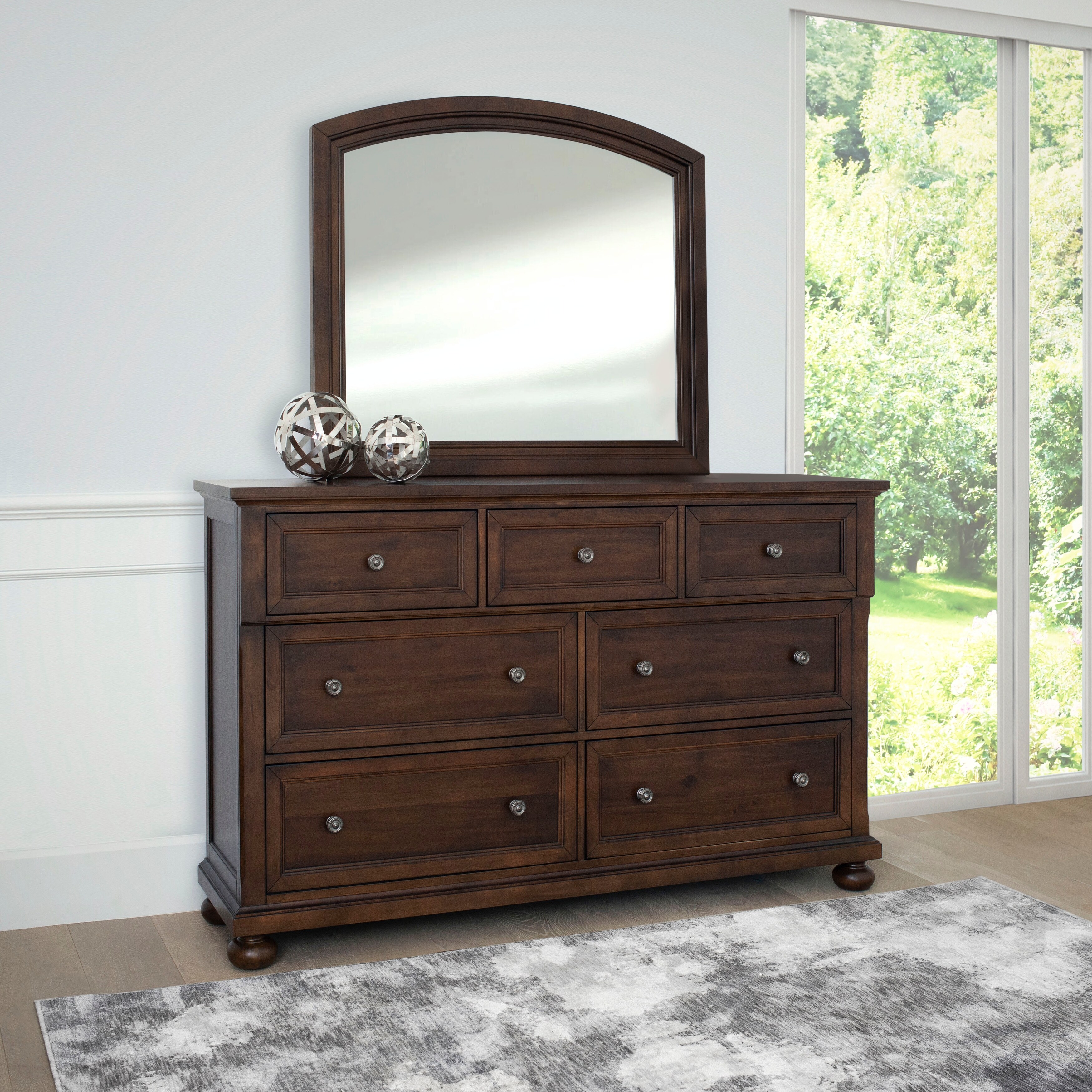 Abbyson Hartford Brown Dresser and/or Mirror - - 28758506 - Mycitystee