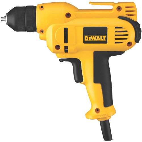 DEWALT DWD115K 8 Amp 3/8-Inch VSR Mid-Handle Grip Drill Kit with Keyless Chuck - Mycitystee