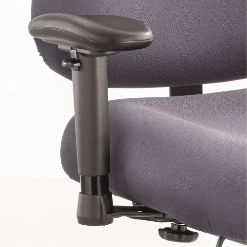 Height/Width-Adjustable T-Pad Arms for Safco Optimus Big/Tall High-Back Chairs， 4 x 10.25 x 11.5 to 14.5， Black， 2/Set (3591BL) - Mycitystee