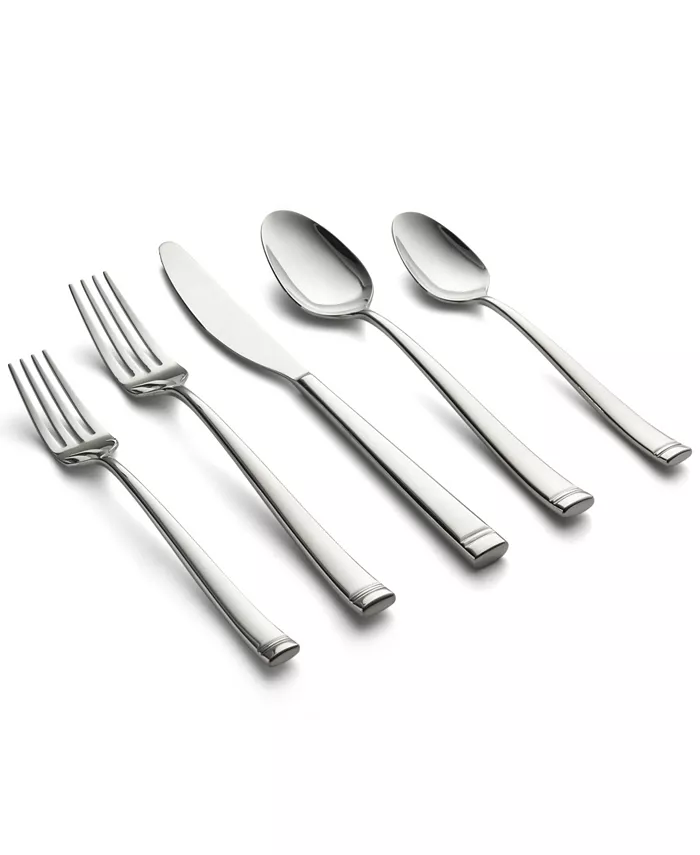 Cambridge Silversmiths Kingsland Mirror 20-Piece Flatware Set， Service for 4 - Mycitystee