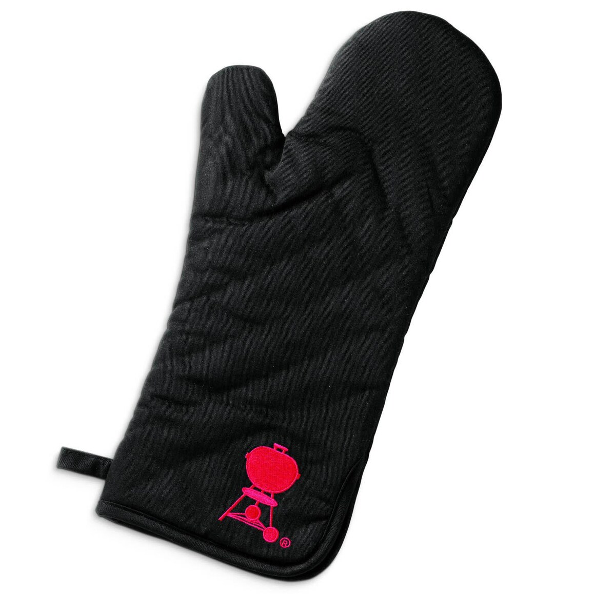 Weber 6532 Black With Red Kettle Cotton Grill Glove With Extra Long Cuff - Mycitystee