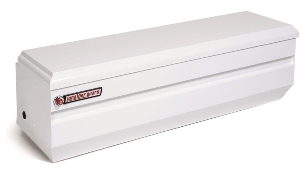 55-in x 20-in x 19.25-in White Steel Universal Truck Tool Box - Mycitystee