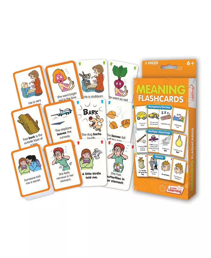 Junior Learning Meaning Flashcards Idioms， Multiple Meanings and Similes - Mycitystee