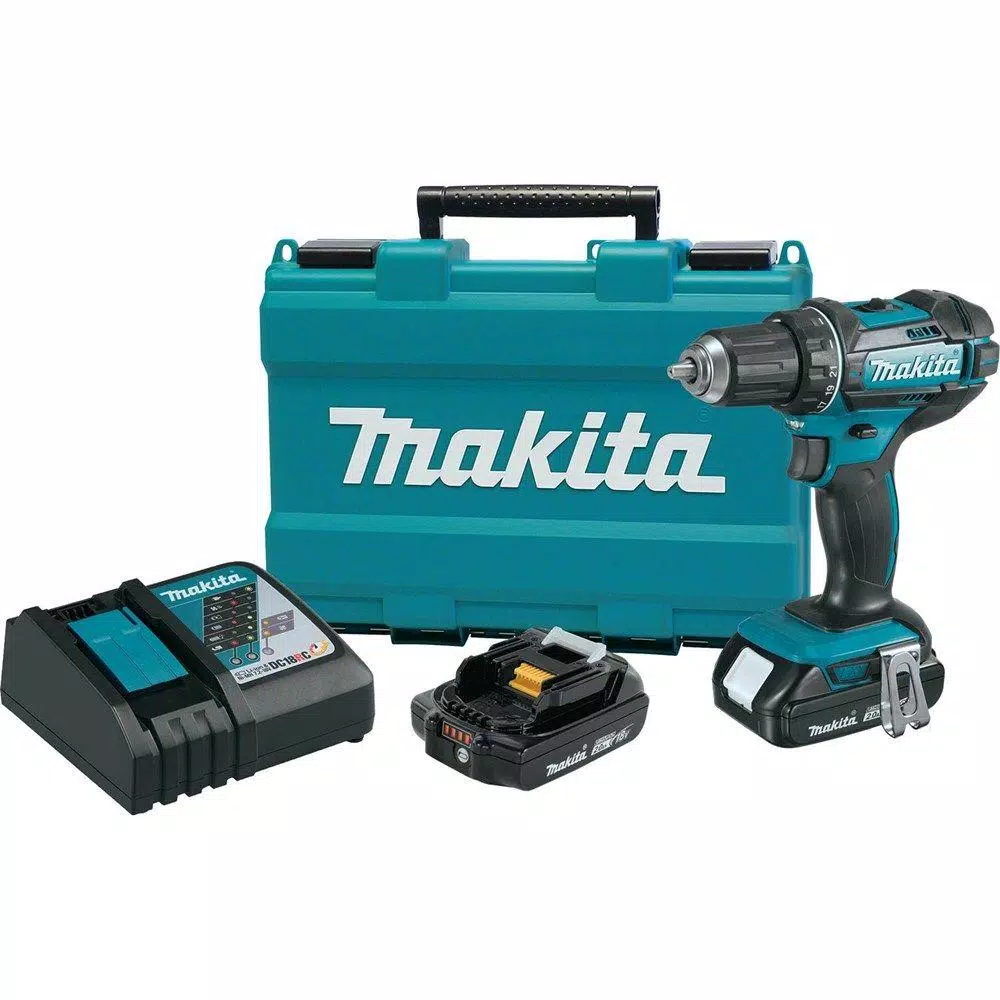 Makita 18-Volt LXT Lithium-Ion Cordless 1/2 in. XPT Drill/Driver Kit with Two 2.0 Ah Batteries Charger and Hard Case and#8211; XDC Depot - Mycitystee