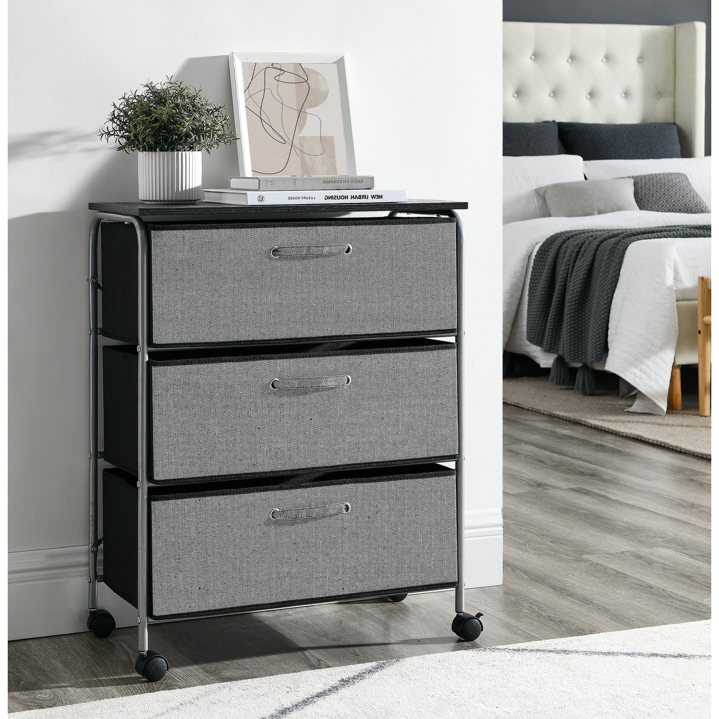 Fabric Dresser Storage Tower Shelves - - 35293377 - Mycitystee