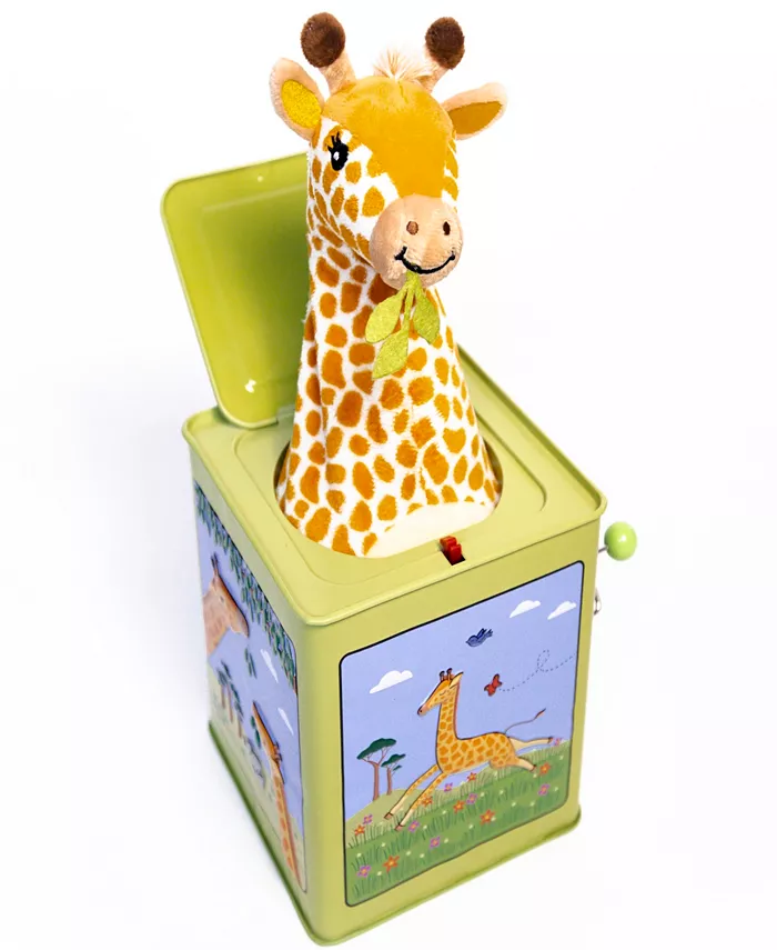 Jack Rabbit Creations Vintage-Like Tin Toy Giraffe Jack in the Box Jack Rabbit Creations - Mycitystee