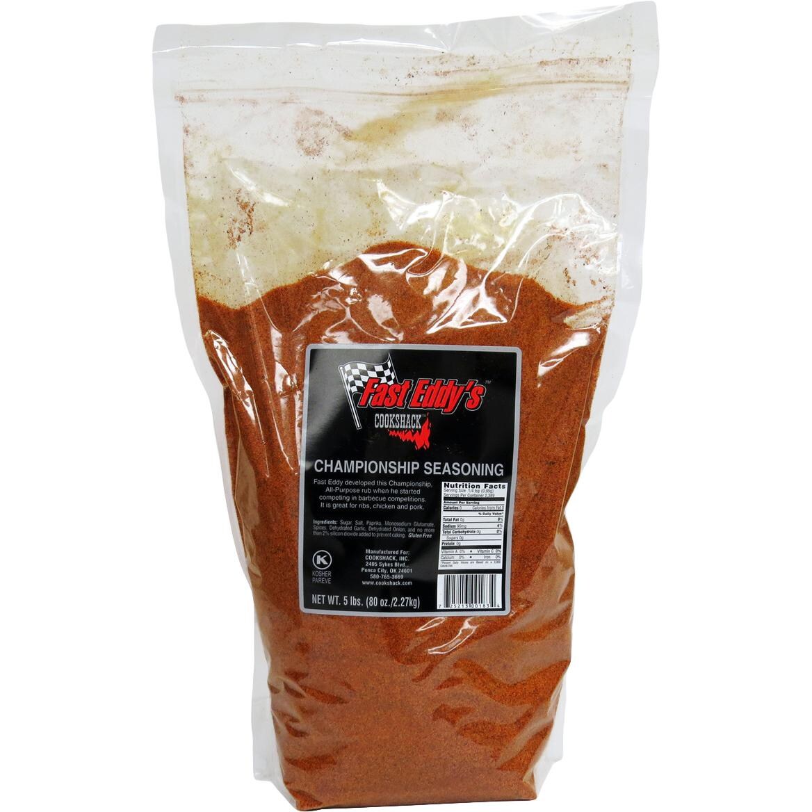 Cookshack 5 Lb. Fast Eddy's Championship Seasoning All-Purpose Rub - Mycitystee