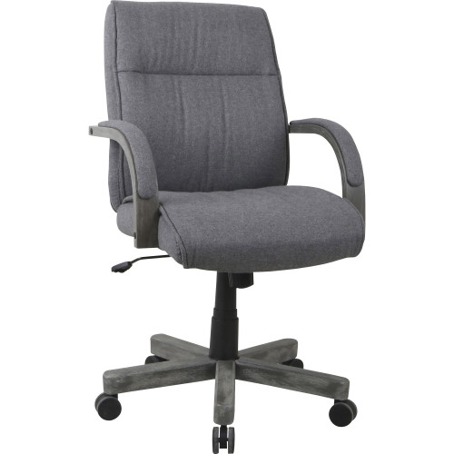 Lorell Gray Fabric High-Back Executive Chair (68569) - Mycitystee
