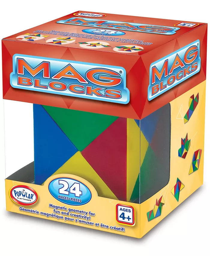 Popular Playthings Mag Blocks 24 Pieces Set - Mycitystee