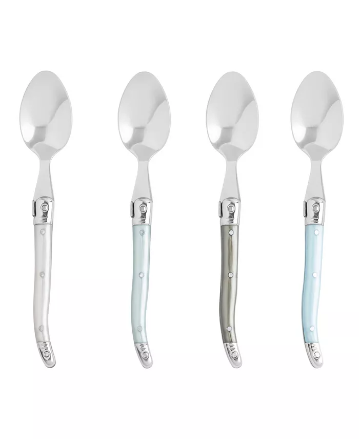 French Home Laguiole Coffee Spoons， Set of 4 - Mother of Pearl - Mycitystee
