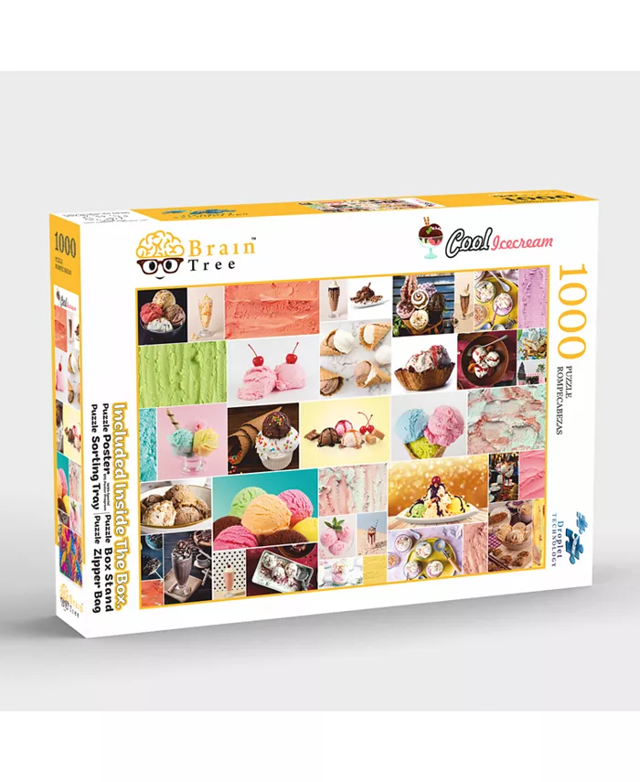 Brain Tree Games Cool Ice Cream 1000 Piece Jigsaw Puzzle - Mycitystee