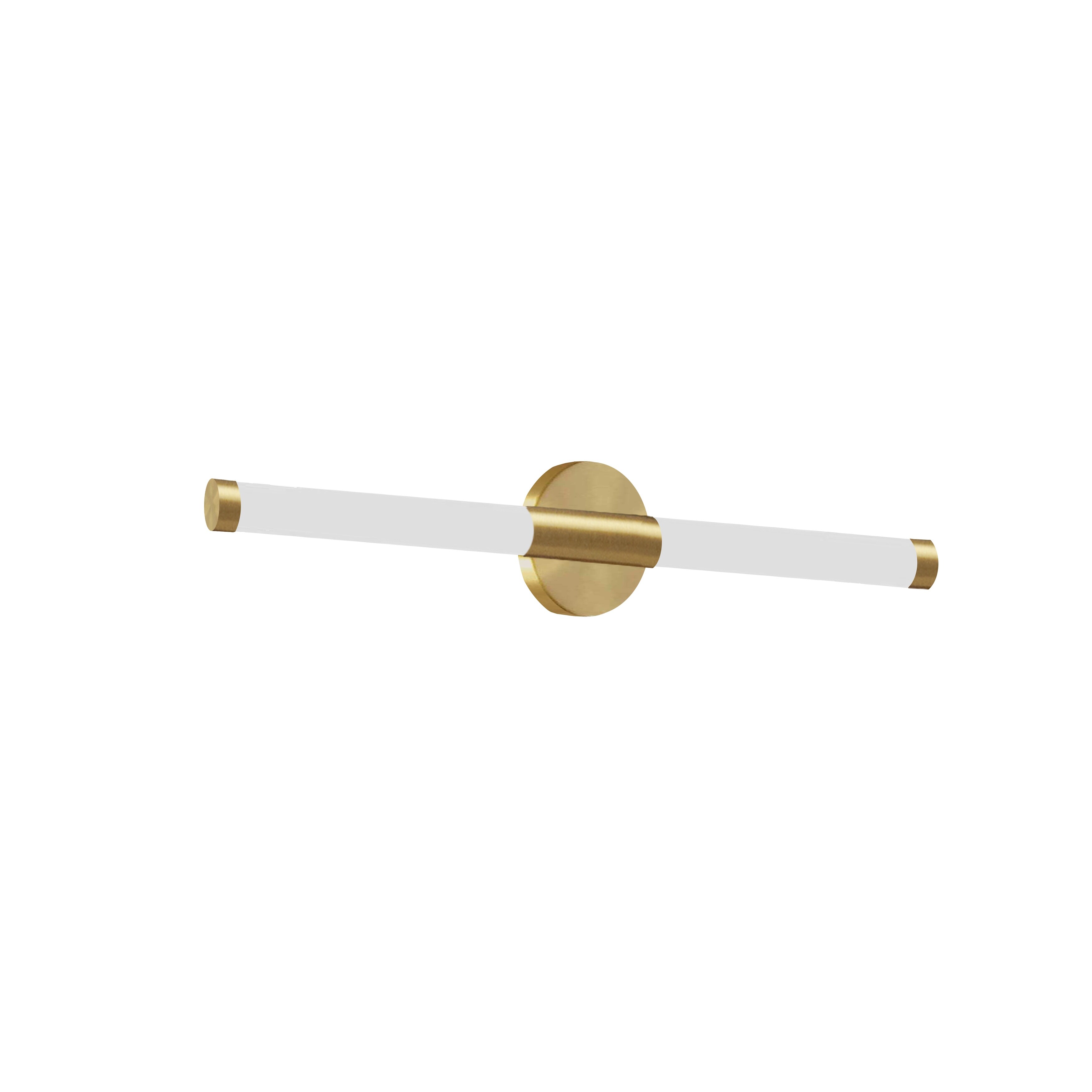 Dainolite Corvette 12W Wall Sconce， Aged Brass w/ White Acrylic Diffuser - Mycitystee