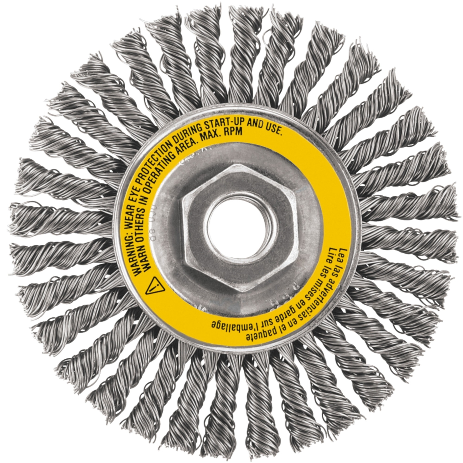 DeWalt 5 in. Stringer Wire Wheel Carbon Steel 15000 rpm 1 pc - Mycitystee