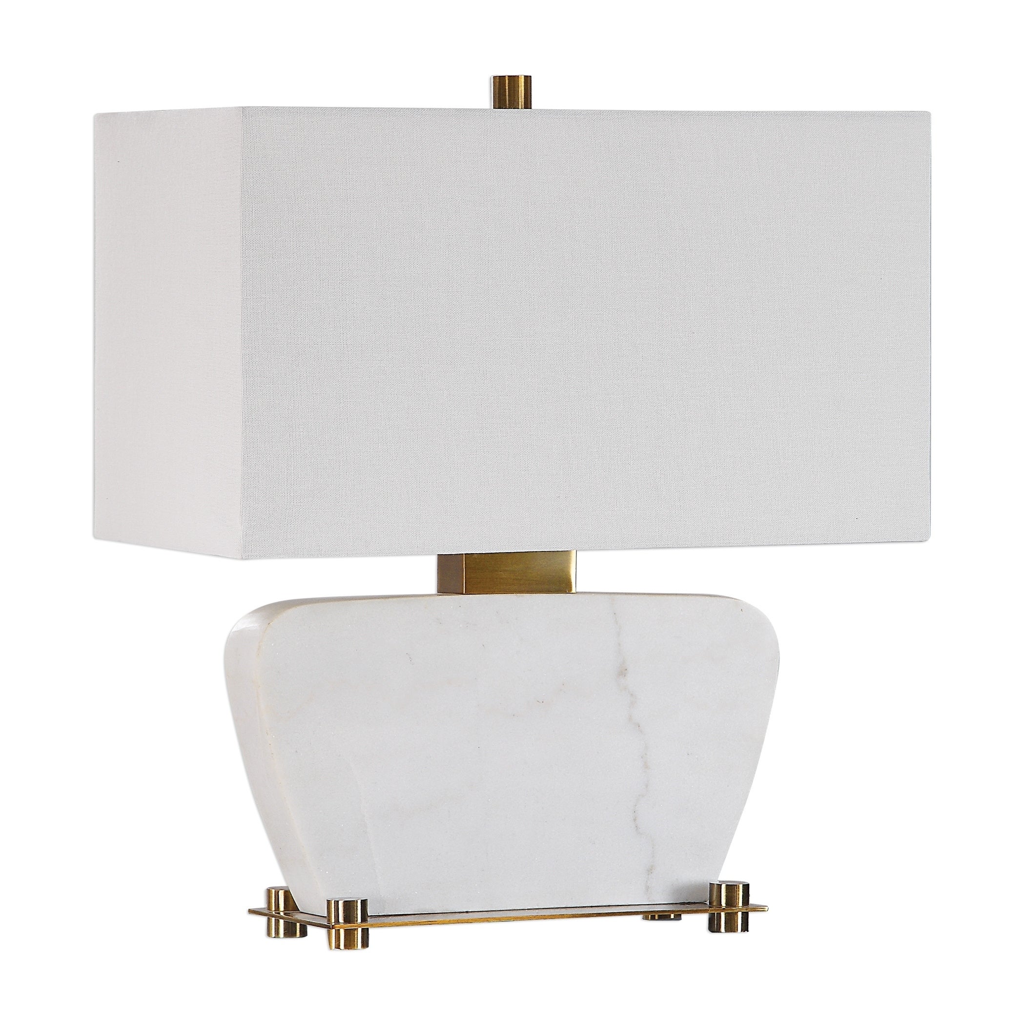 Uttermost Genessy White Marble Table Lamp - Mycitystee