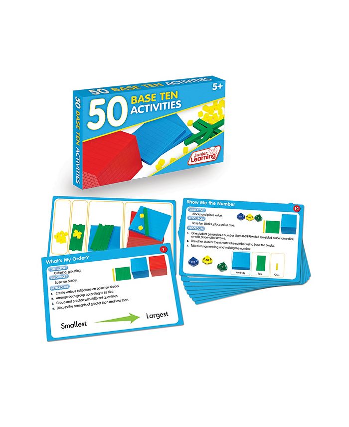 Junior Learning 50 Base Ten Activities Learning Set - Mycitystee