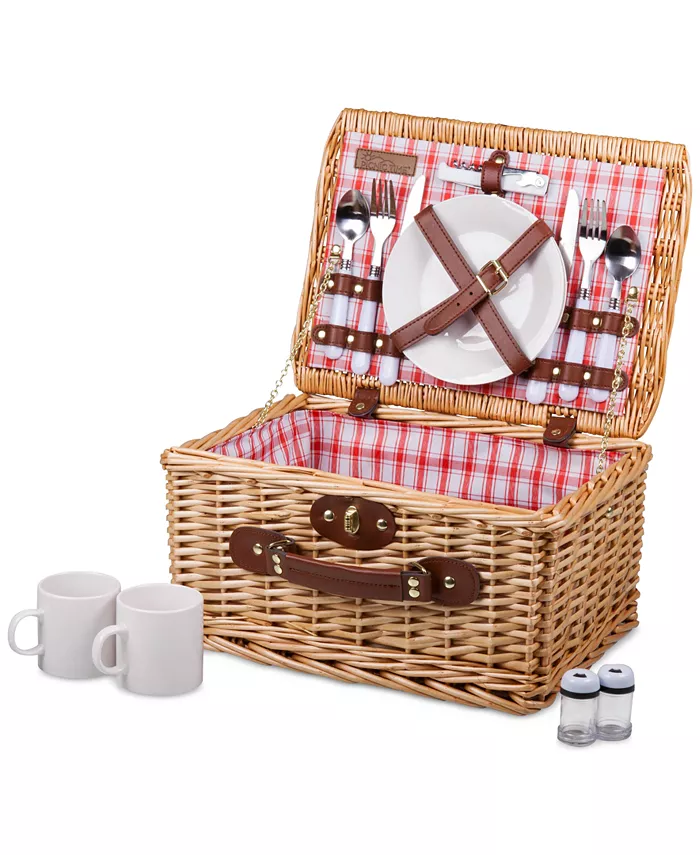 Picnic Time Plaid Red Catalina Picnic Basket - Mycitystee