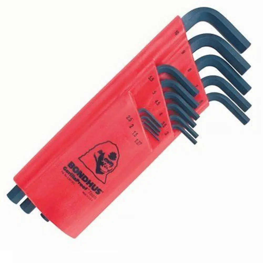 Bondhus Metric Hex End Long Arm L-Wrench Set with ProGuard Finish (15-Piece) and#8211; XDC Depot - Mycitystee