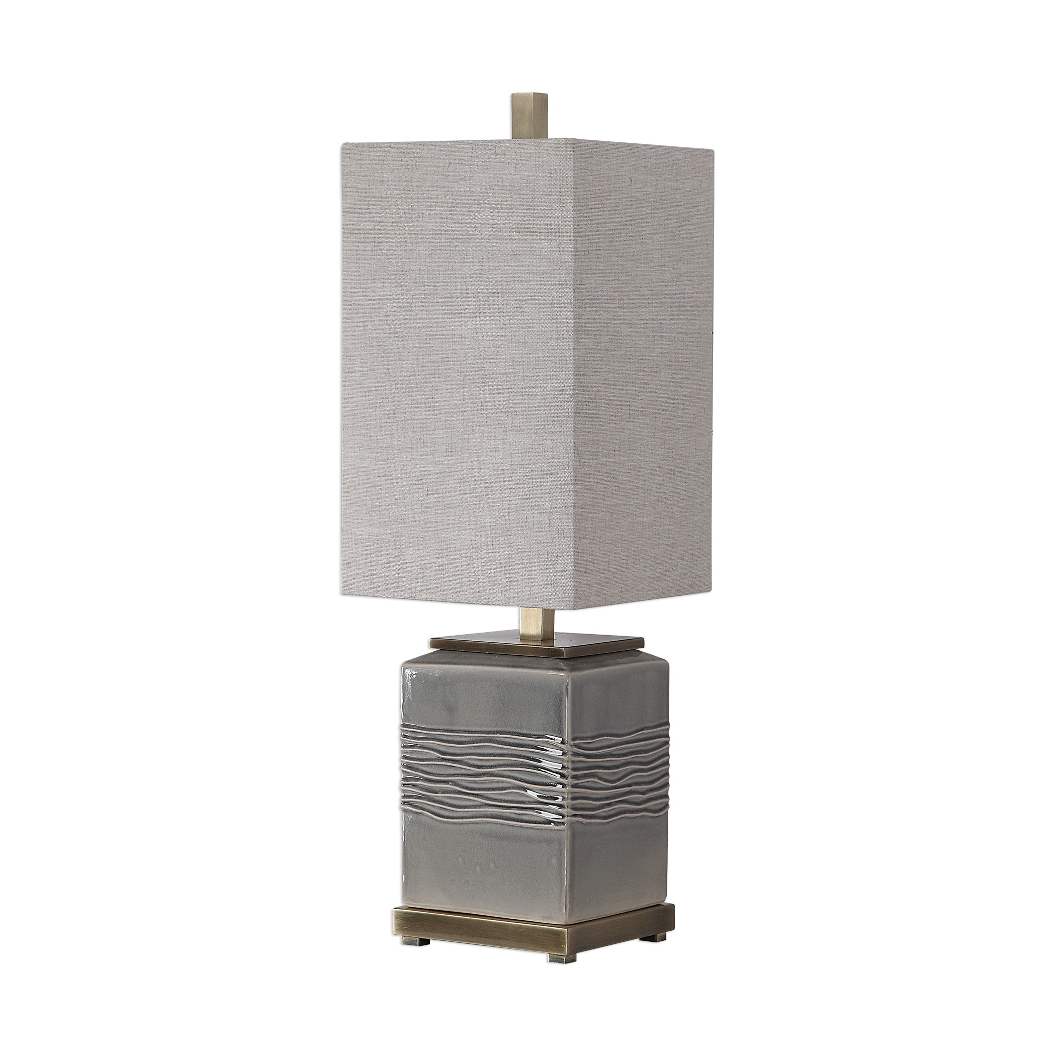 Uttermost Covey Warm Grey Glaze Buffet Lamp - Mycitystee