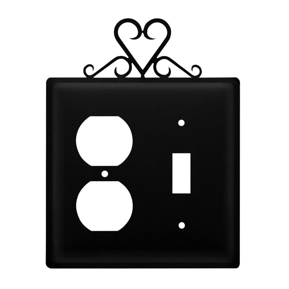 Double Heart - Single Outlet and Switch Cover - 8 - Mycitystee