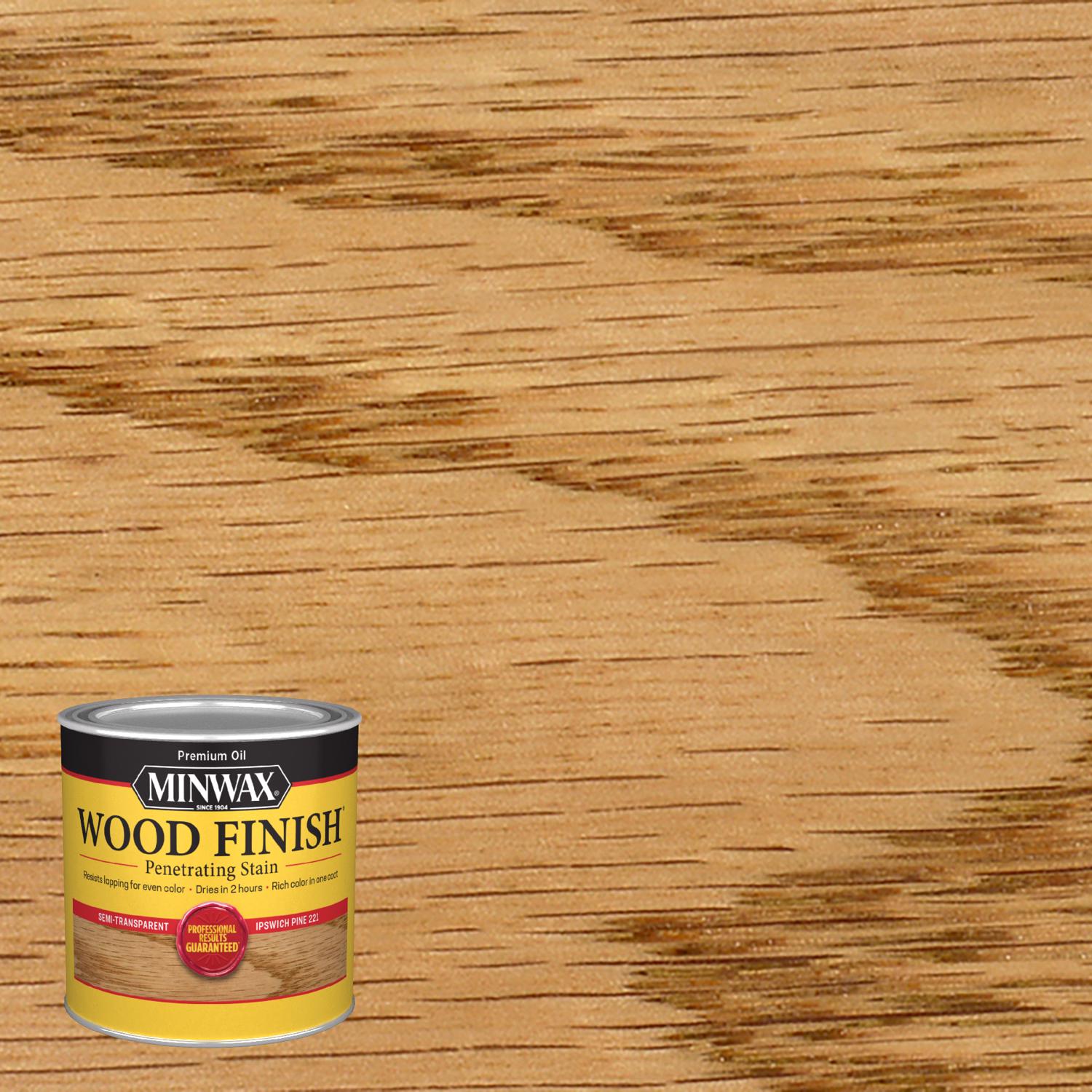 Minwax Wood Finish Semi-Transparent Ipswich Pine Oil-Based Penetrating Wood Stain 0.5 pt - Mycitystee