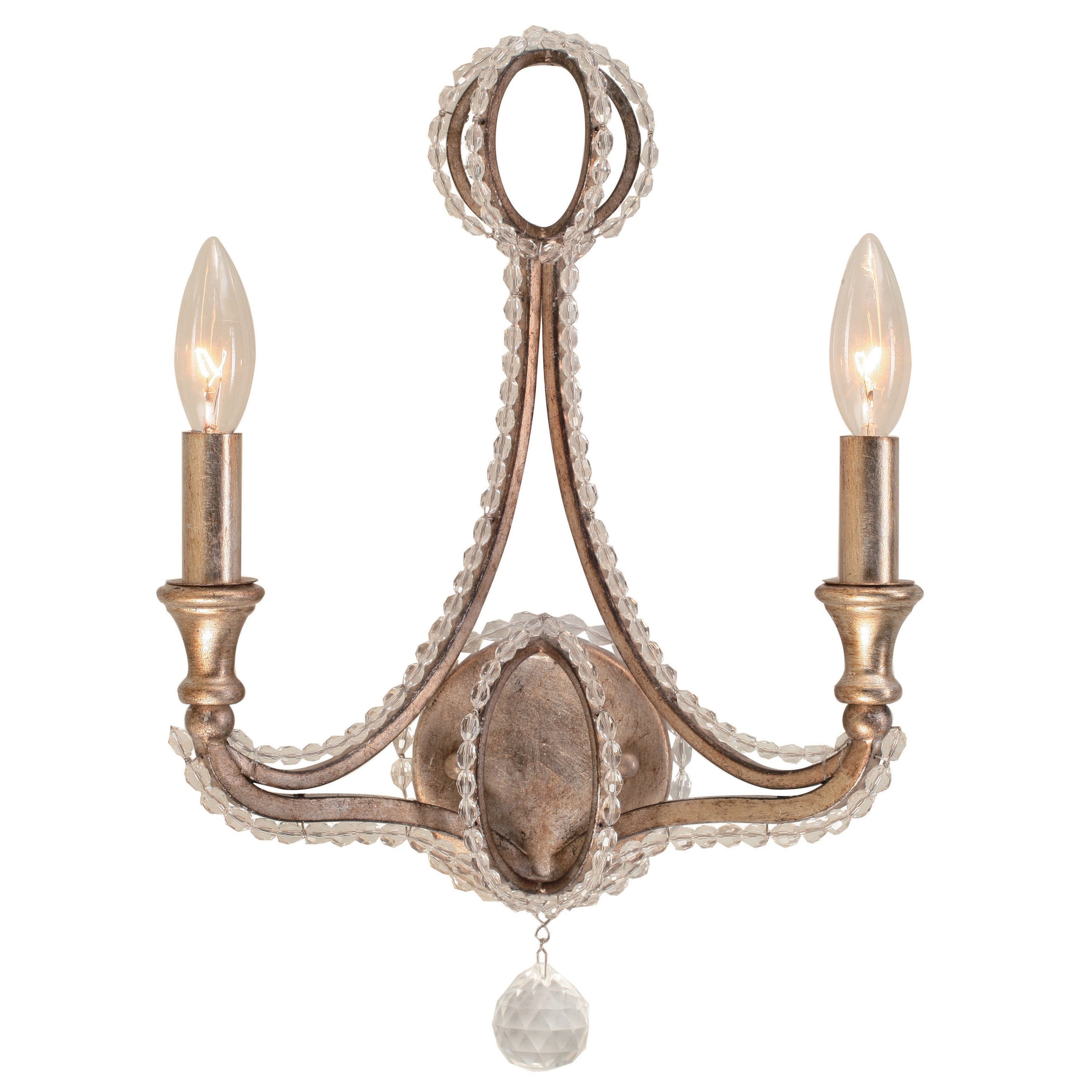 Garland 2 Light Distressed Twilight Sconce - 12'' W x 16.75'' H x 5.625'' D - Mycitystee