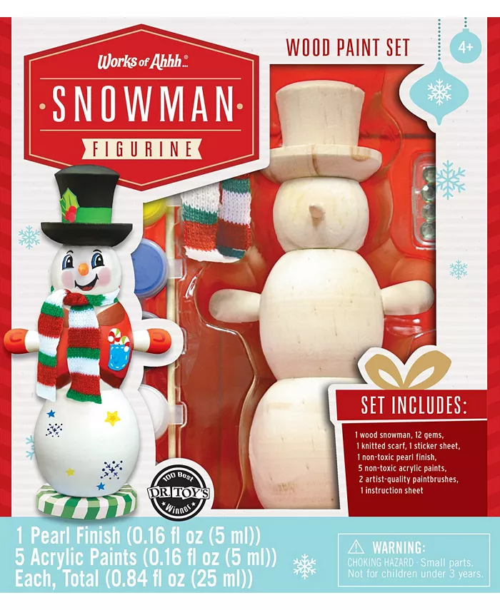 MasterPieces Puzzles Works of Ahhh…. Holiday Craft Kits - Snowman Craft Kit - Mycitystee