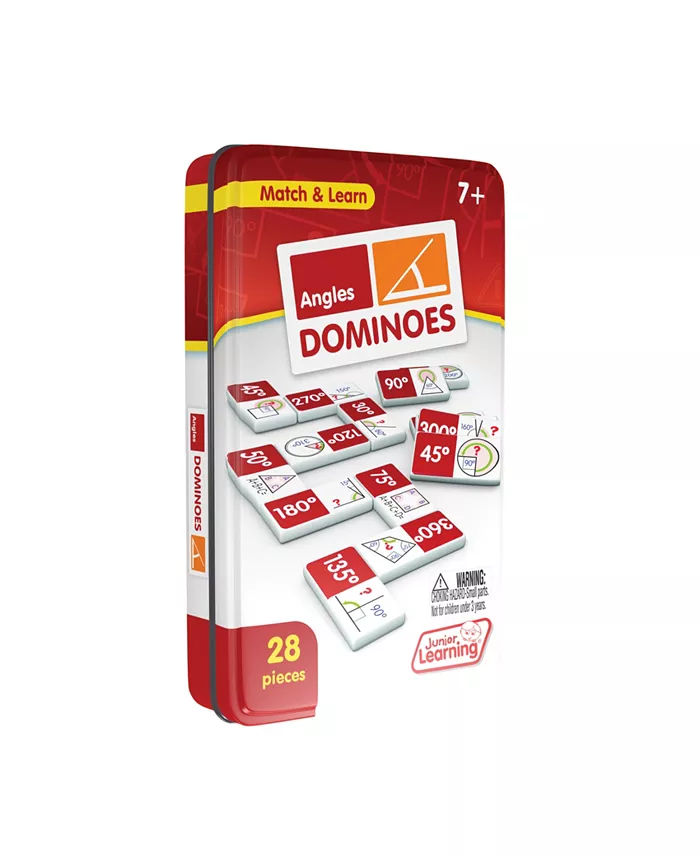 Junior Learning Angles Dominoes Match and Learn Educational Learning Game - Mycitystee