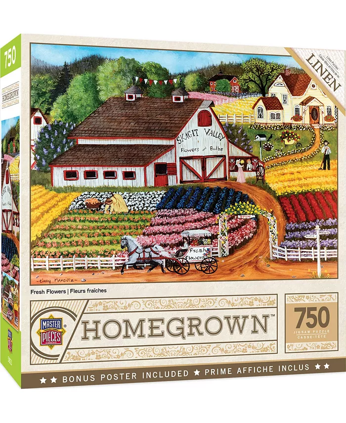 MasterPieces Puzzles MasterPieces 750 Piece Jigsaw Puzzle for Adults - Fresh Flowers - Mycitystee