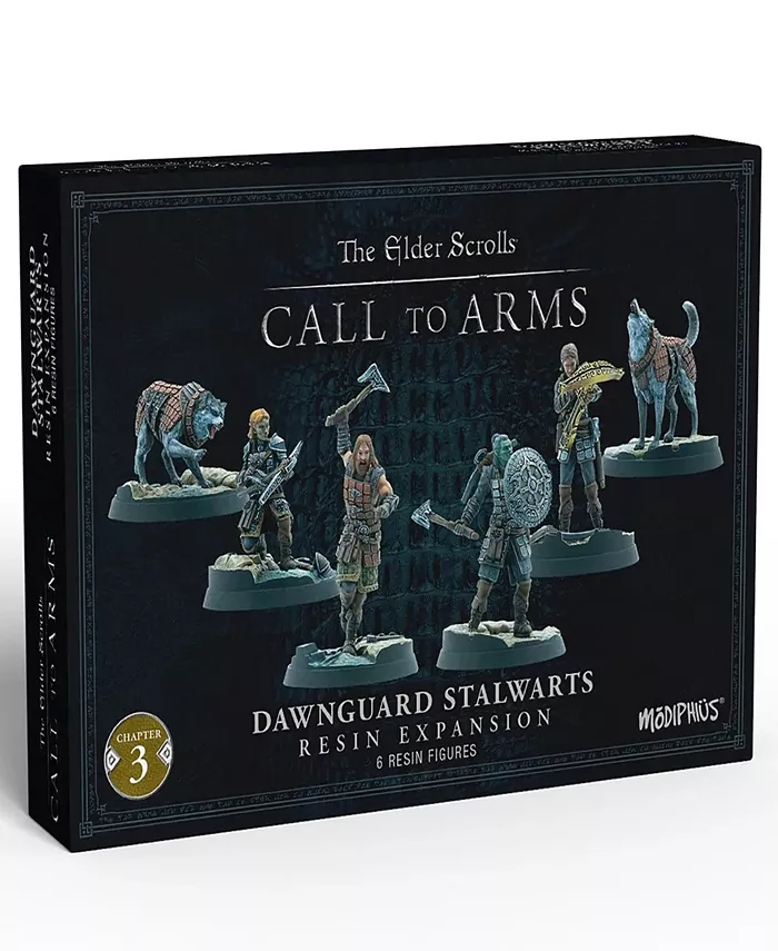 Modiphius The Elder Scrolls Call to Arms Dawnguard Stalwarts 6 Piece Unpainted Resin Figures Set - Mycitystee