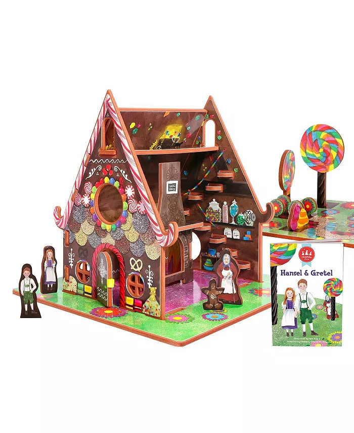 Storytime Toys Hansel and Gretel 3D Puzzle - 3 in 1 Book and Toy Set - Book， Build， and Play - Mycitystee