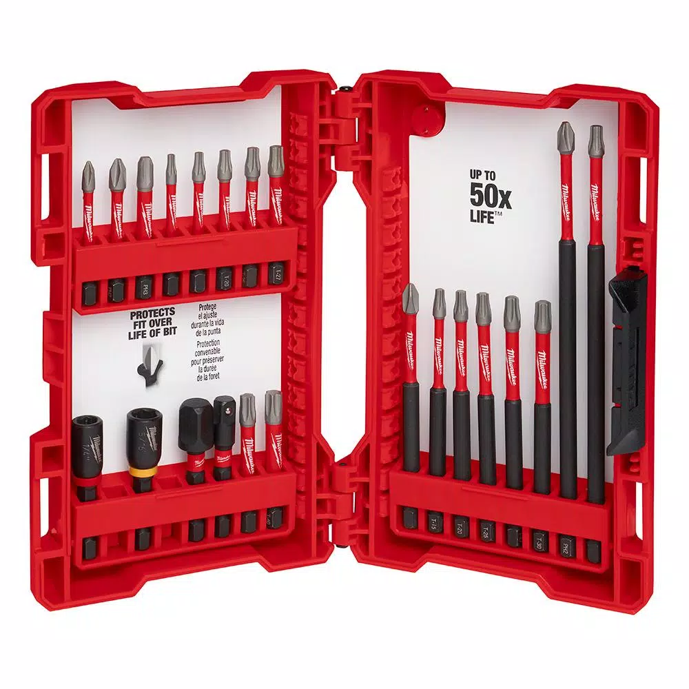 Milwaukee SHOCKWAVE IMPACT DUTY Driver Bit Set (22-Piece) and#8211; XDC Depot - Mycitystee
