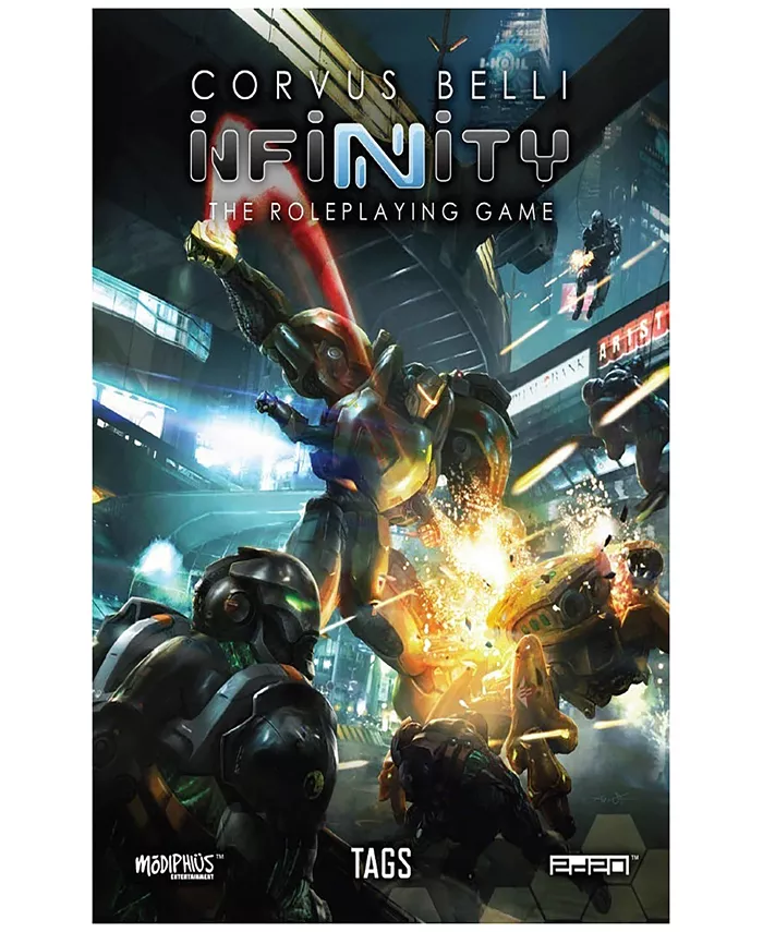 Modiphius Infinity Tags Tactical Armored Gears Paperback Book Role Playing Game - Mycitystee