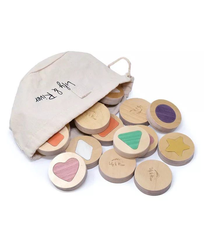 Lily and River Little Matchables Wooden Memory Game - Mycitystee