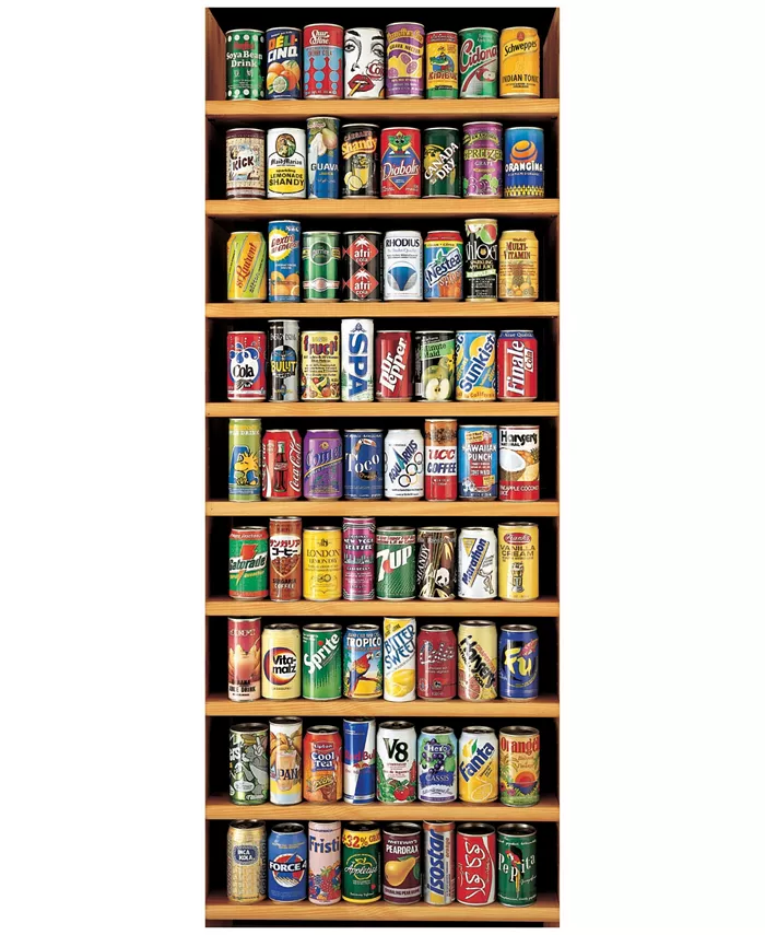 Areyougame Educa Soft Drink Cans Jigsaw Puzzle - 2000 Piece - Mycitystee