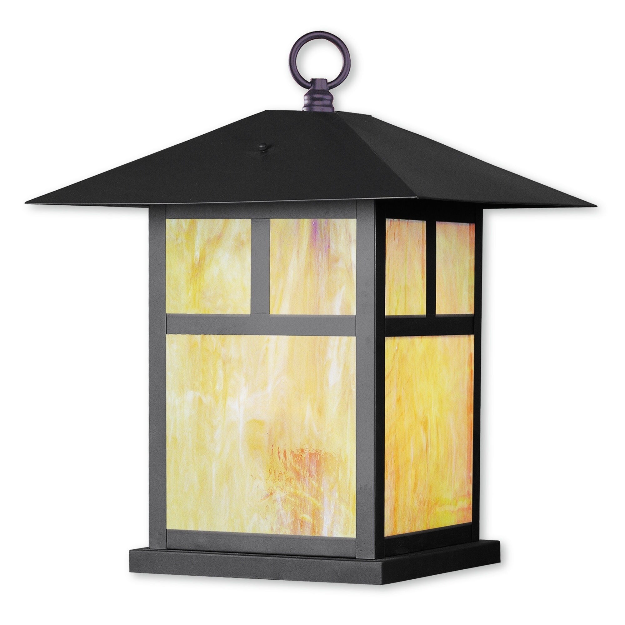 Livex Lighting Montclair Mission Brown Brass 1-light Outdoor Column Mount - Mycitystee