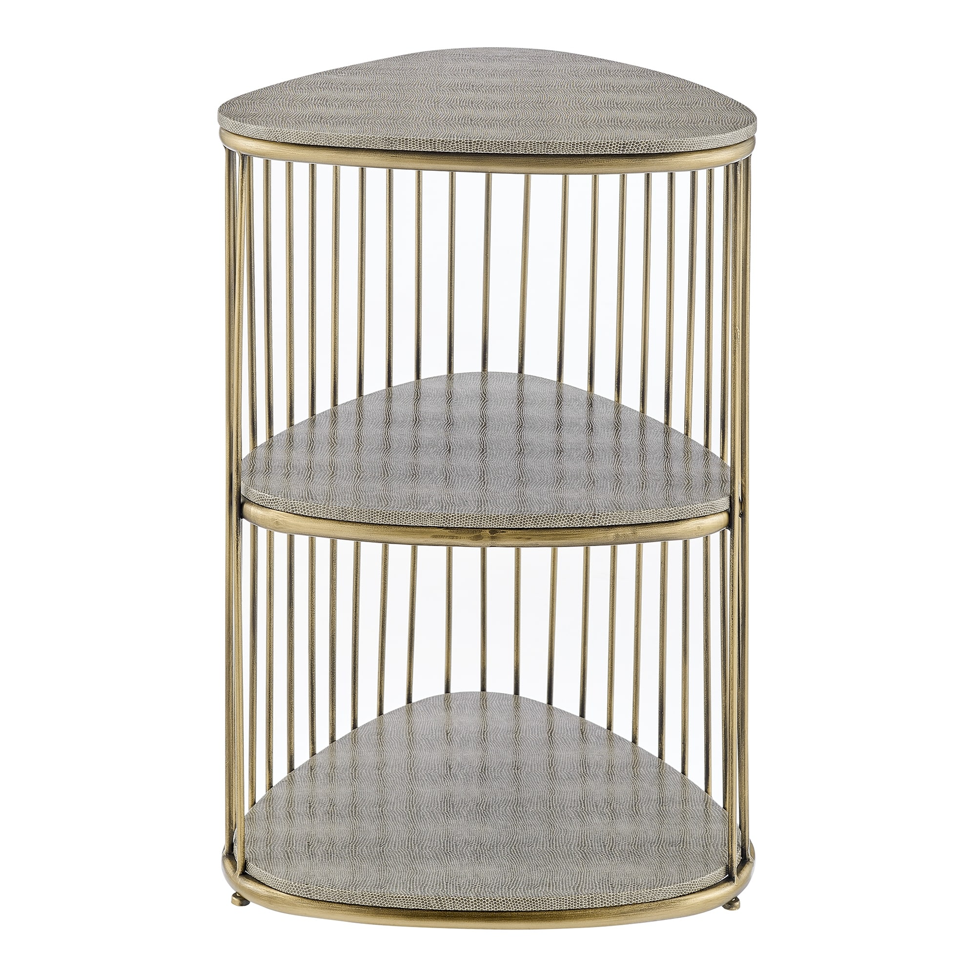 Theron Faux Shagreen Side/ End Table - Mycitystee