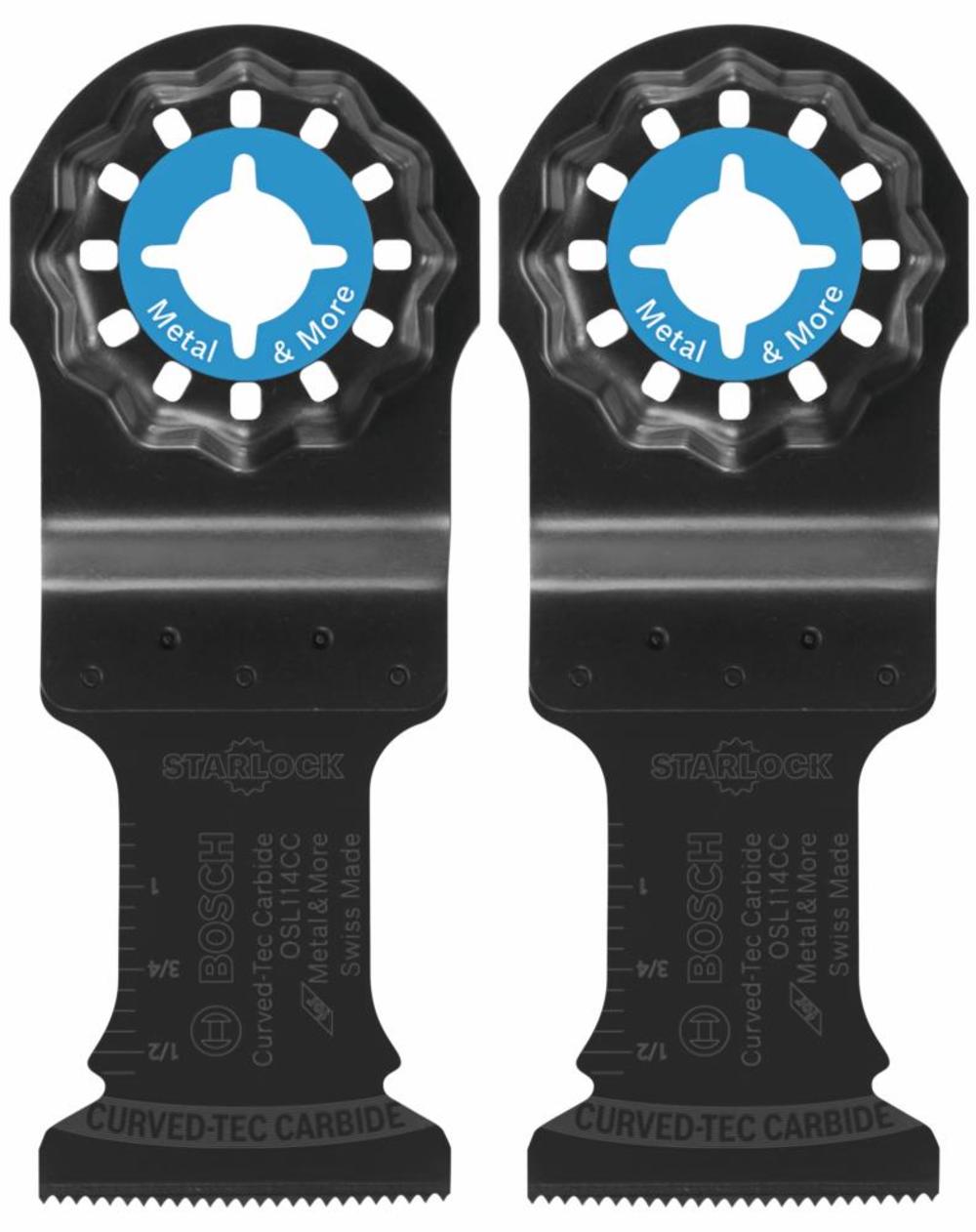 Bosch 1-1/4 In. Starlock Oscillating Multi-Tool Curved-Tec Carbide Extreme Plunge Blade 2 pk. OSL114CC-2 from Bosch - Mycitystee