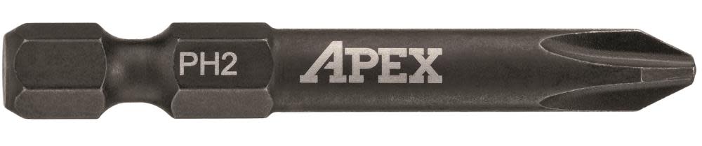 Impact Power Drive Bit， 2 In. Phillips #2， 15 Pk. - Mycitystee